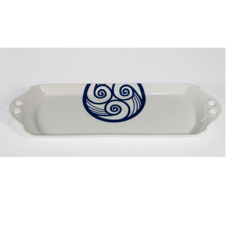 Bandeja porcelana rectangular Brazo Gitano Lúa (45 x 25 cm)